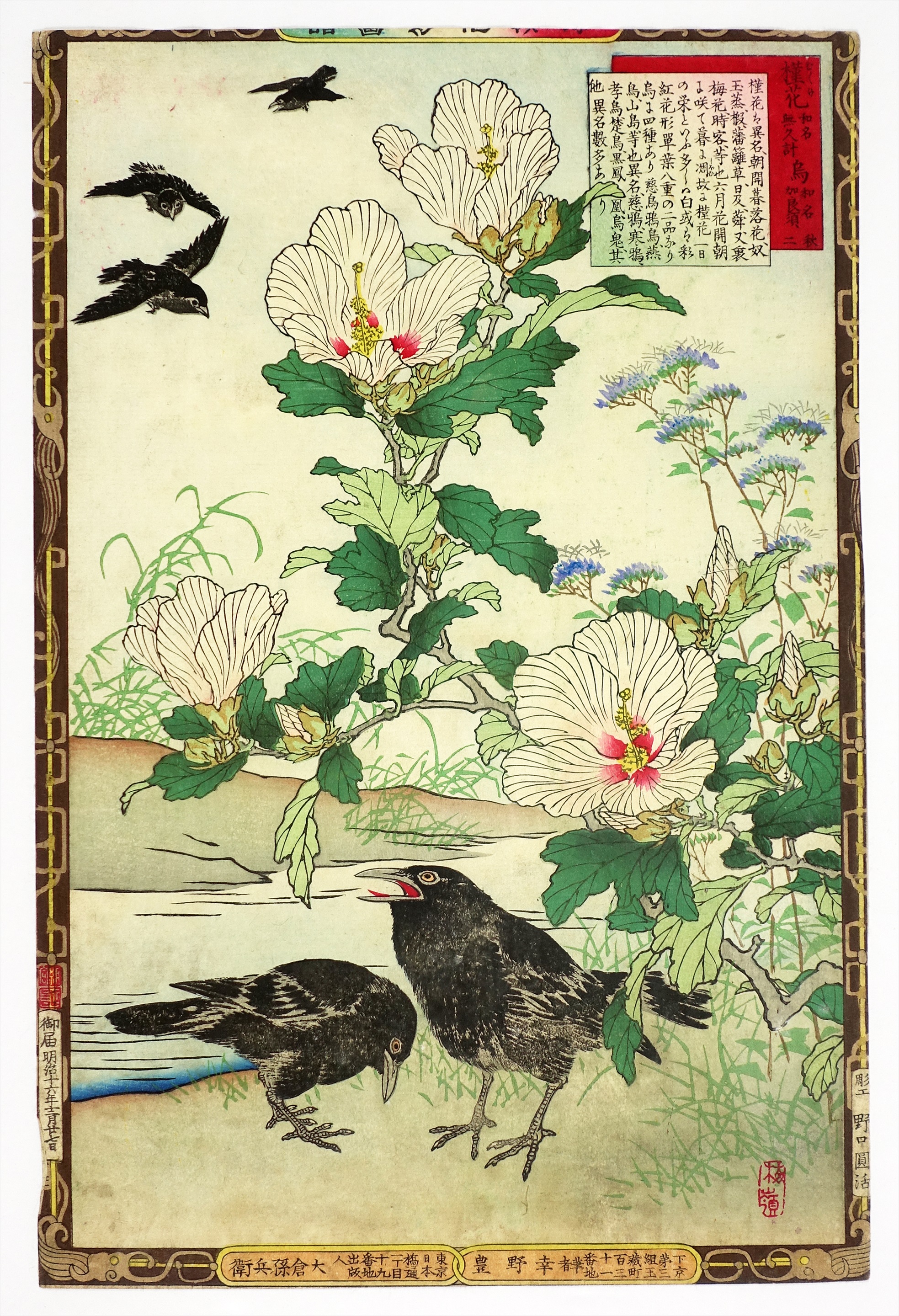 ㉑花鳥画・短冊絵・柱絵等 | 山星書店 浮世絵 Yamaboshi-Shoten Ukiyo-e